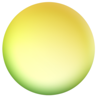 grön och gul knapp isolerat på vit bakgrund. vektor illustration.cirkel knapp med grön och gul gradienter png