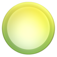 verde y amarillo botón aislado en blanco antecedentes. vector ilustracion.circulo botón con verde y amarillo gradientes png