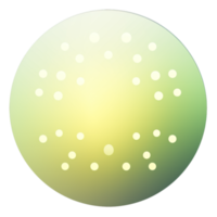 grön och gul knapp isolerat på vit bakgrund. vektor illustration.cirkel knapp med grön och gul gradienter png