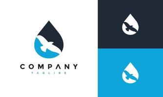 water eagle logo vector