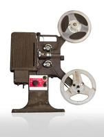 Analogue  movie projector with reels photo