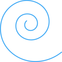 Hand drawn doodle spiral png