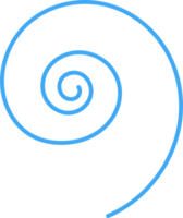 Hand drawn doodle spiral png