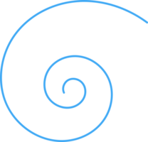 Hand drawn doodle spiral png