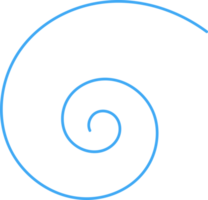 hand dragen klotter spiral png