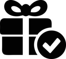 gift icon symbol design vector image. Illustration of the package box present design image. EPS 10.