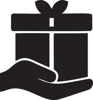 gift icon symbol design vector image. Illustration of the package box present design image. EPS 10.