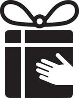 gift icon symbol design vector image. Illustration of the package box present design image. EPS 10.