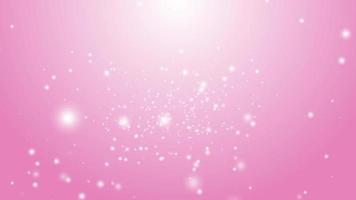 light Particles on pink background. Glitter Particles with Stars. Shining glitter particles motion graphics. video