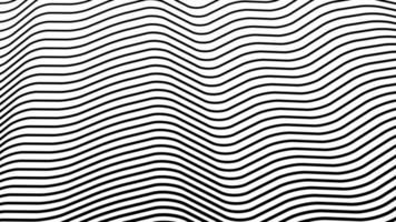 schwarz und Weiß Linien Bewegung Muster. nahtlos Schleife Hintergrund. video