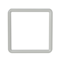 Photo frame 3D render transparent background png