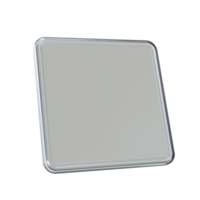 Photo frame 3D render transparent background png