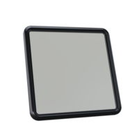 Photo frame 3D render transparent background png