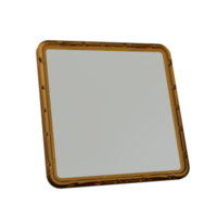 Photo frame 3D render transparent background png