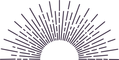 hand dragen sunburst klämma konst png