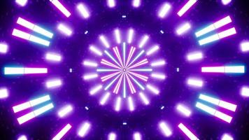 glänzend Neon- Licht Strahl geometrisch Hintergrund vj Schleife video