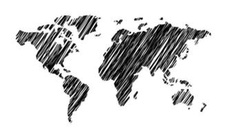 world map illustration simple icon vector