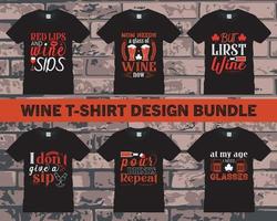 Wine T Shirt Design Bundle ,Vector EPS Editable Files Pro Vector