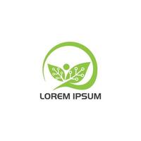 leaf organic logo vector