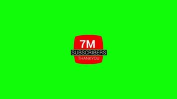 Thank you 7M Followers Modern Animation Design video