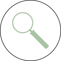 Magnifying glass icon png