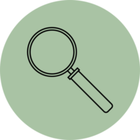 Magnifying glass icon png