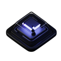 3D Key Caps Or Keyboard icon rendering png