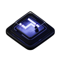 3D Key Caps Or Keyboard icon rendering png