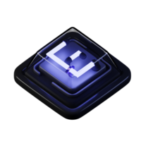 3D Key Caps Or Keyboard icon rendering png