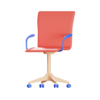 office chair 3d icon illustration png