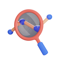 search analysis 3d icon illustration png