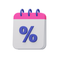 Angebot Tag Rabatt 3d Symbol Illustration png