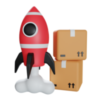 package arrival 3d icon illustration png