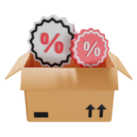 discount 3d icon illustration png