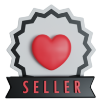 vendedor 3d icono ilustración png