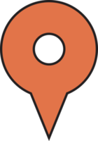 Karte Ort Stift Symbol png