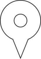 mapa ubicación alfiler icono png