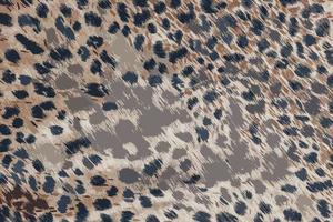 Realistic vector illustration of background with leopard texture, close up. Leopard dyed fabric.