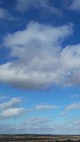 Time Lapse of Fast Moving Dramatic and Rain Clouds over England video