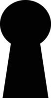 Lock icon. Key hole icon vector isolated on white background.