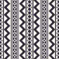 Aztec Kilim black and white stripes pattern. Aztec Kilim geometric stripes seamless pattern background. Ethnic geometric monochrome pattern use for fabric, home interior decoration elements. vector