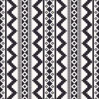 Aztec Kilim black and white stripes pattern. Aztec Kilim geometric stripes seamless pattern background. Ethnic geometric monochrome pattern use for fabric, home interior decoration elements. vector