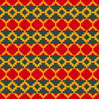 Aztec geometric colorful pattern. Traditional colorful aztec geometric shape seamless pattern background. Traditional colorful ethnic geometric pattern use for fabric, home decoration elements. vector