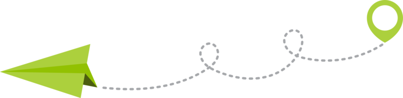 papier avion avec à pois trace et carte aiguille épingle png