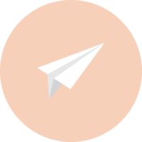 ícone de avião de papel png
