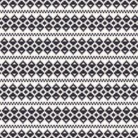 Ethnic traditional black and white pattern. Aztec geometric shape seamless pattern background. Ethnic knitting pattern use for fabric, textile, home decoration elements, upholstery, wrapping. vector