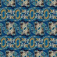 Creative camouflage geometric ornament. Abstract camo seamless background pattern. vector