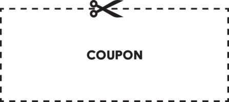 schaar dat besnoeiing coupon png