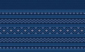 Vector cross stitch geometric background, Knitted ethnic pattern, Embroidery abstract beautiful style