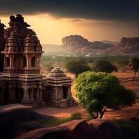 Beautiful old temple photo